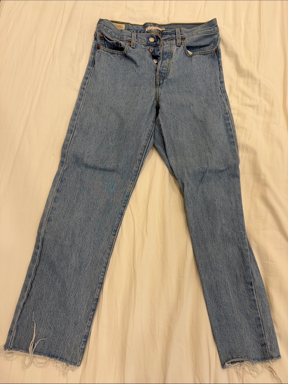 Levi’s Wedgie Straight Jean with Raw Hem